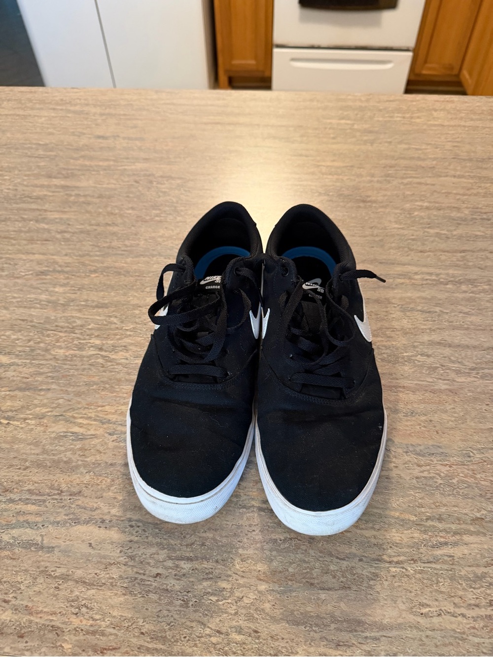 Nike Black Low-Top Sneakers with White Swoosh